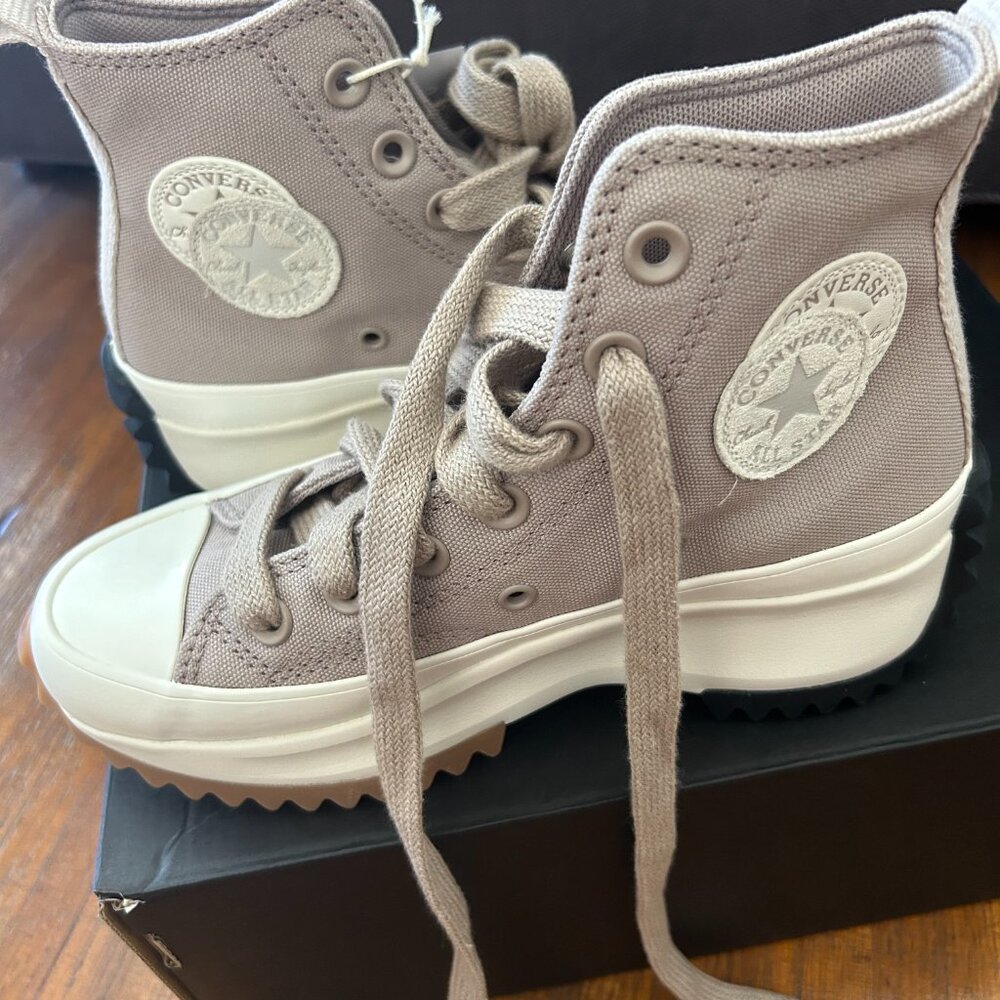 NWT Converse Run Star Hike Platform Natural Tones high top Chuck Taylor sneaker - Picture 5 of 6